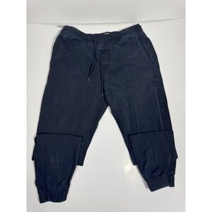 Denizen From Levi's Jogger Pants Mens Small Navy Blue Drawstring Tapered Leg